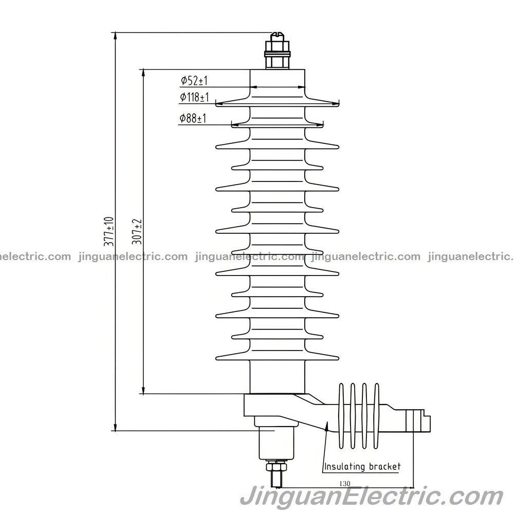 Porcelain Jacket Metal Oxide Lightning Arrester